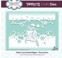 Creative Expressions- Paper Cuts Double Edger- Snow Owls Craft Die