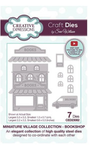 Creative Expressions- Sue Wilson- Miniature Village Collection- Bookshop Craft Die