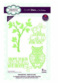 Creative Expressions- Sue Wilson- Necessities Collection- Wise Old Owl Dies