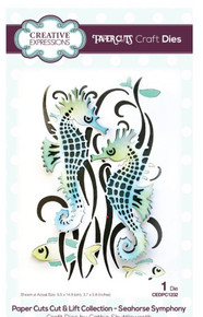 Creative Expressions- Paper Cuts Cut & Lift Collection- Seahorse Symphony Craft Die