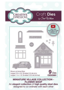 Creative Expressions- Sue Wilson- Miniature Village Collection- Flower Shop Craft Die