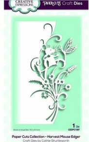 Creative Expressions- Paper Cuts Collection - Harvest Mouse Edger