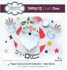 Creative Expressions- Paper Cuts Cut & Lift Collection- Jolly Santa Craft Die