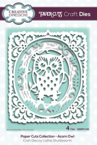Creative Expressions- Paper Cuts Collection- Acorn Owl Craft Die