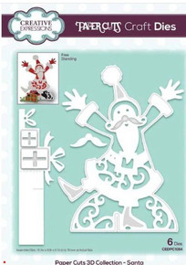 Creative Expressions- Paper Cuts 3D Collection - Santa
