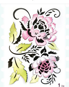 Creative Expressions- Paper Cuts Cut & Lift Collection- Passionate Peonies Craft Die