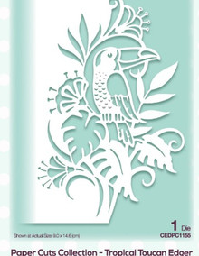 Creative Expressions- Paper Cuts Collection- Tropical Toucan Edger Craft Die