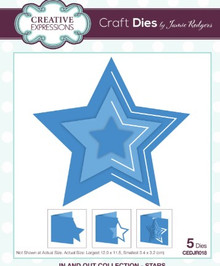Creative Expressions- Jamie Rodgers- In and Out Collection- Stars Craft Die