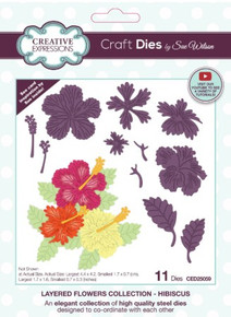 Creative Expressions- Sue Wilson- Layered Flowers Collection- Hibiscus Craft Die