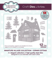 Creative Expressions- Sue Wilson- Miniature Village Collection- Corner Cottage Craft Die