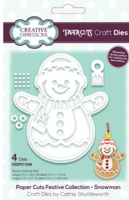 Creative Expressions- Paper Cuts Festive Collection- Snowman Craft Die