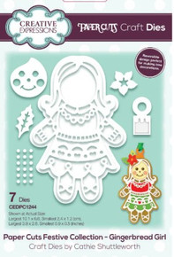 Creative Expressions- Paper Cuts Festive Collection- Gingerbread Girl Craft Die