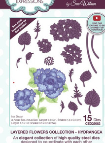Creative Expressions- Sue Wilson- Layered Flowers Collection- Hydrangea Craft Die