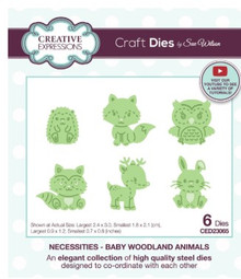 Creative Expressions- Sue Wilson- Necessities Collection- Baby Woodland Animals Craft Die