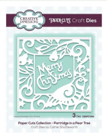 Creative Expressions- Paper Cuts Collection- Partridge in a Pear Tree Craft Die