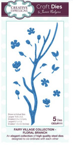 Creative Expressions- Jamie Rodgers- Fairy Village Collection- Floral Branch Craft Die