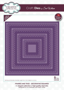 Creative Expressions- Sue Wilson- Frames and Tags Collection- Decorative Squares
