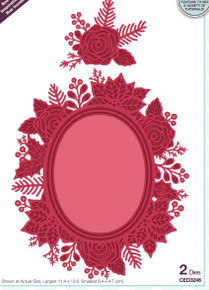 Creative Expressions- Sue Wilson- Festive Collection- Oval Wreath Frame Craft Die