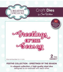 Creative Expressions-Sue Wilson- Festive Collection- Greetings of the Season