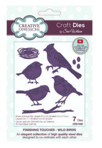 Creative Expressions- Sue Wilson- Finishing Touches Collection- Wild Birds Craft Die