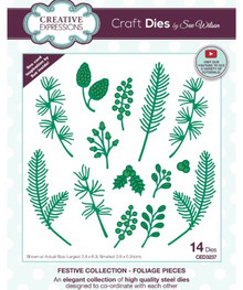 Creative Expressions- Sue Wilson- Festive Collection- Foliage Pieces Craft Die