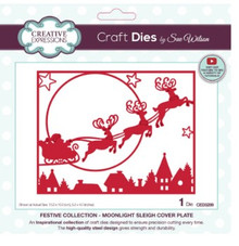 Creative Expressions- Sue Wilson- Festive Collection- Moonlight Sleigh Cover Plate Die