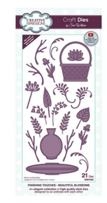 Creative Expressions- Sue Wilson- Finishing Touches Collection- Beautiful Blossoms Craft Die