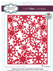 Creative Expressions- Sue Wilson- Festive Collection- Snowflake Floating Frame Craft Die