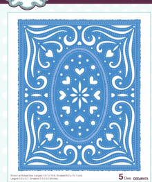 Creative Expressions- Jamie Rodgers - Pierced Collection- Oval Heart Frame Craft Die