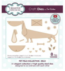 Creative Expressions-Sue Wilson- Pet Pals Collection- Milo Craft Die