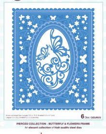 Creative Expressions- Jamie Rodgers- Butterfly & Flowers Frame Craft Die