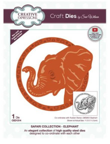 Creative Expressions- Sue Wilson- Safari Collection -Elephant Craft Die