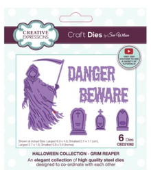 Creative Expressions- Sue Wilson- Halloween Collection- Grim Reaper Craft Die