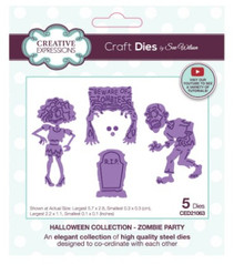 Creative Expressions-Sue Wilson- Halloween Collection- Zombie Party Craft Die