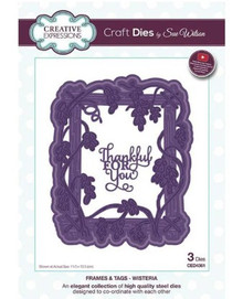 Creative Expressions- Sue Wilson- Frames & Tags Collection- Wisteria