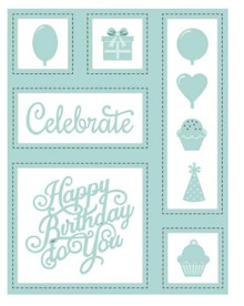 Creative Expressions- Sue Wilson- Shadow Boxes Collection- Birthday