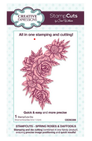 Creative Expressions- Sue Wilson- StampCuts- Spring Roses & Daffodils Die