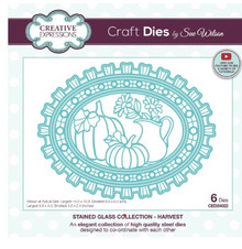 Creative Expressions- Sue Wilson- Stained Glass Collection- Harvest Craft Die