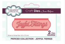 Creative Expressions- Jamie Rodgers- Pierced Collection- Joyful Tidings Craft Die