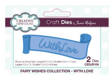 Creative Expressions- Jamie Rodgers- Fairy Wishes Collection- With Love Craft Die