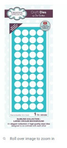 Creative Expressions- Sue Wilson- Slimline Collection- Large Circles Background Craft Die