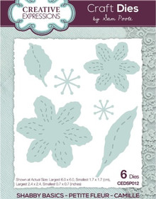 Creative Expressions- Sal Poole- Shabby Basics- Petite Fleur Camille Craft Die
