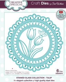 Creative Expressions- Sue Wilson- Stained Glass Collection- Tulip Craft Die
