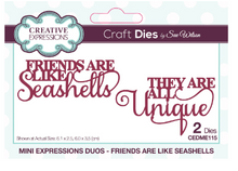 Creative Expressions- Mini Expressions Duo- Friends Are Like Seashells Die