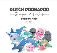Dutch Doobadoo Die Cuts Sea World 11 pcs Sea Creatures