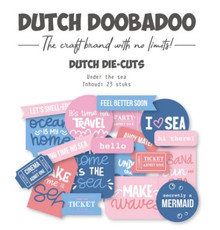 Dutch Doobadoo Dutch Die Cuts The Sea 25 pcs Sentiments