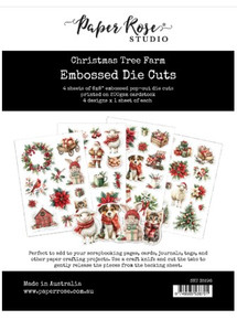 PaperRose Studio Christmas Tree Farm Embossed Die Cuts 4sheets
