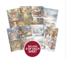 Hunkydory Festive Parchment Scenes 8x8 24 sheets
