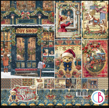 Ciao Bella 12"x 12" Paper Pad- 12 Double-sided papers- Toy Shop