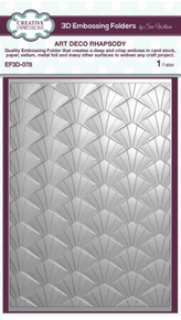Creative Expressions -3D Embossing Folder- Art Deco Rhapsody 5 in x 7 in